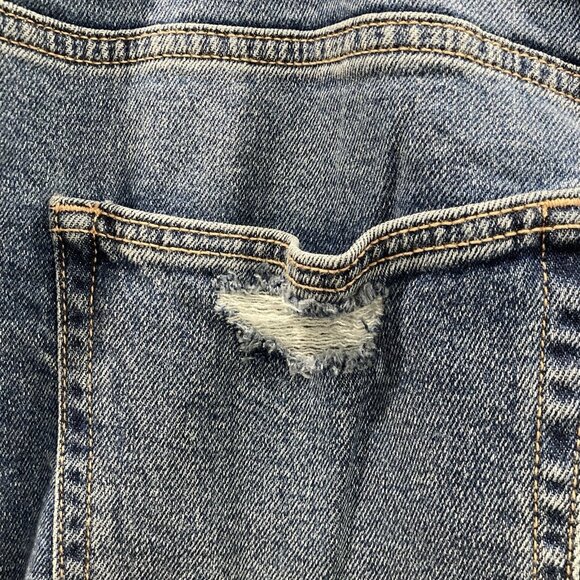 Hollister Vintage Straight Jeans Womens 21S Ultra High Rise Denim Distressed 90s - Picture 7 of 11